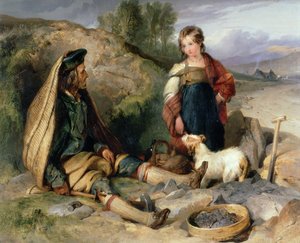El rompedor de piedras y su hija, 1830 de Edwin Landseer